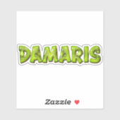 Damaris Name Kiwi Design Aufkleber Sticker (Vel)