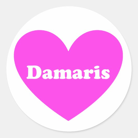 Damaris Ronde Sticker (Voorkant)