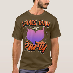 Damas alleen Bachelorette partijteam bride T-shirt