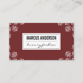 Damasaccessoire/rood Visitekaartje (Voorkant)