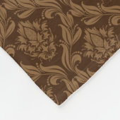 Damasachtergrond 2 fleece deken (Hoek)