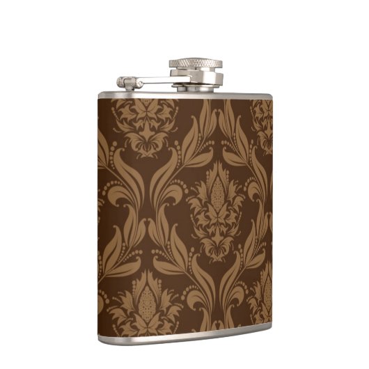 Damasachtergrond 2 heupfles (Rechts)