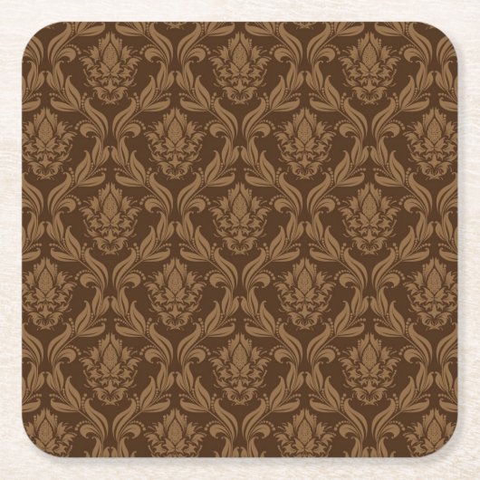 Damasachtergrond 2 kartonnen onderzetters (Voorkant)