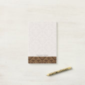 Damasachtergrond 2 post-it® notes (Op bureau)