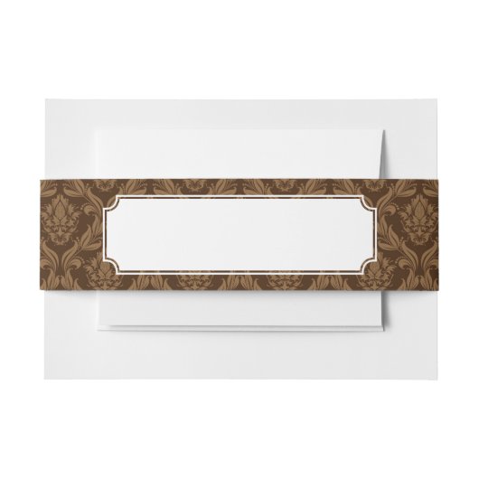 Damasachtergrond 2 uitnodigingen wikkel (Voorkant Voorbeeld)