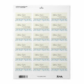 Damasadres Etiket 1/4 inch x 2 3/8 inch (Full Sheet)