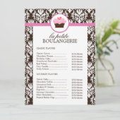  Damasbakkerijprijslijst (Staand voorkant)