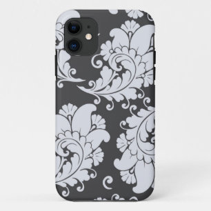 Damasbedekking met  paisleyveren iPhone 11 hoesje