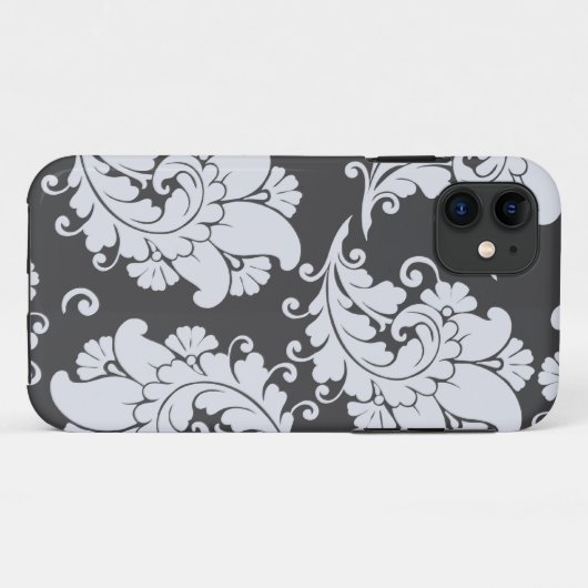 Damasbedekking met paisleyveren Case-Mate iPhone case (Achterkant (horizontaal))