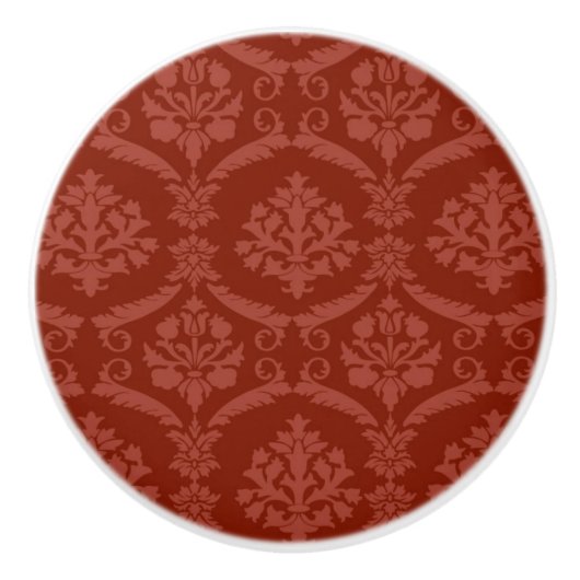 Damasbehang 3 keramische knop (Voorkant)