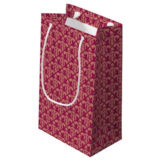 Damasbehang 4 klein cadeauzakje (Achterkant Gekanteld)