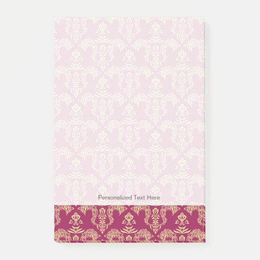 Damasbehang 4 post-it® notes (Voorkant)