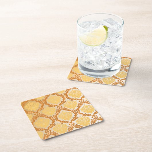 Damasbehang 5 kartonnen onderzetters (Insitu)