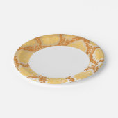 Damasbehang 5 papieren bordje (Gekanteld)