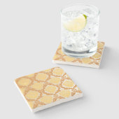 Damasbehang 5 stenen onderzetter (Zijkant)