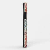 Damasbehangsel - blauw violet rood Case-Mate iPhone Case (Achterkant/rechts)