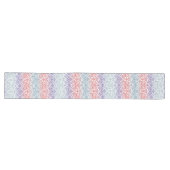 Damasbehangsel - blauw violet rood Lange Tafelloper (Horizontaal)