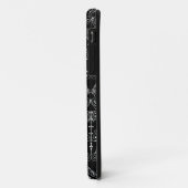  Damasbehangselpapier - wit + je achtergrond. Case-Mate iPhone Case (Achterkant/links)