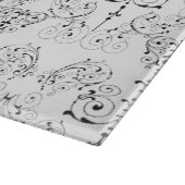  Damasbehangselpapier - zwart + je achtergrond. Snijplank (Hoek)