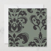 damasblauw; bachelorette kaart (Achterkant)