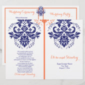 Damasblauw, koraaltrouwprogramma (Voorkant / Achterkant)