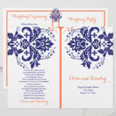 Damasblauw, koraaltrouwprogramma (Voorkant / Achterkant)