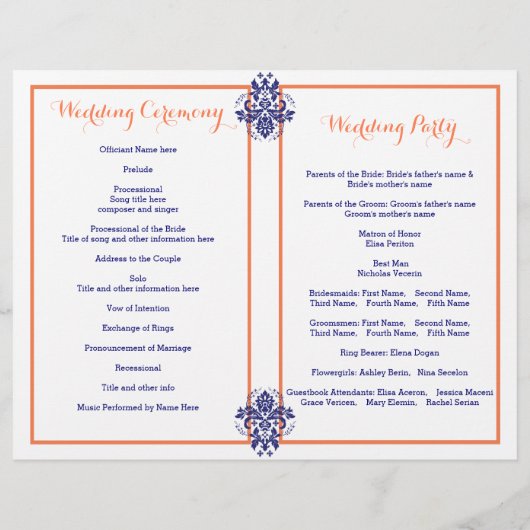 Damasblauw, koraaltrouwprogramma (Achterkant)