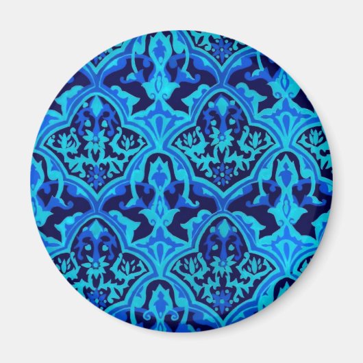 Damasblauw Magneet (Voorkant)