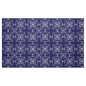 Damasblauw patroon. stof (Fat Quarter)