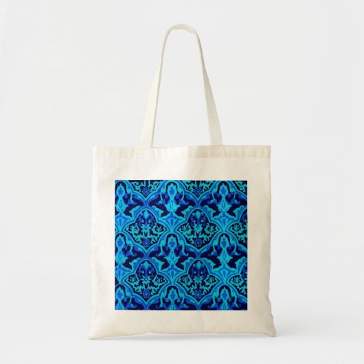 Damasblauw Tote Bag (Voorkant)