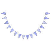 Damasblauw-witte stekelbaars vlaggetjes (Alle)