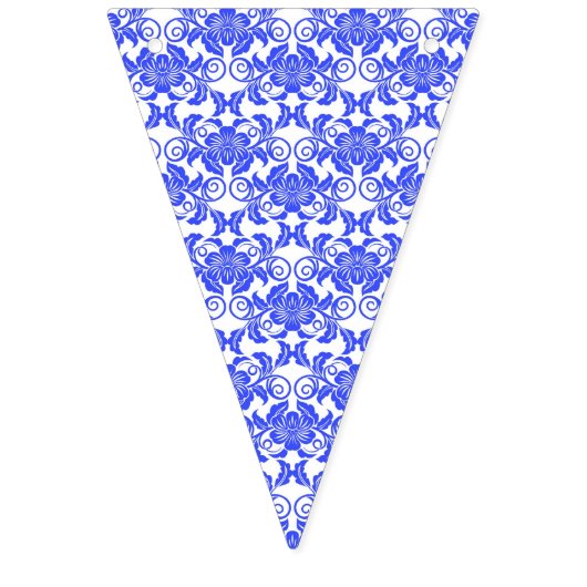 Damasblauw-witte stekelbaars vlaggetjes (Derde vlag)