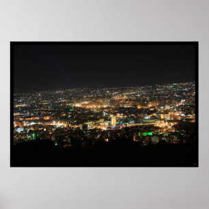 Damascus bij nacht - Syrië Poster
