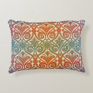 Damascus Contour Wallpaper - blauw vioolrood Accent Kussen