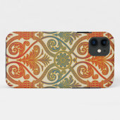 Damascus Contour Wallpaper - blauw vioolrood Case-Mate iPhone Case (Achterkant (horizontaal))