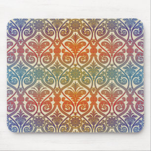 Damascus Contour Wallpaper - blauw vioolrood Muismat