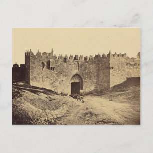 Damascus Gate, Jerusalem  1857 foto Briefkaart
