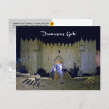 Damascus Gate, Jeruzalem, Israël - briefkaart