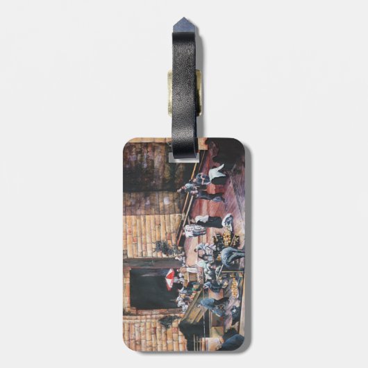 Damascus Golden Gate, Old Jerusalem  Bagagelabel (Achterkant verticaal)