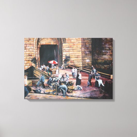Damascus Golden Gate, Old Jerusalem Canvas Afdruk (Voorkant)