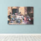 Damascus Golden Gate, Old Jerusalem Canvas Afdruk (Insitu (Houten vloer))