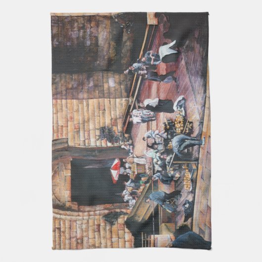 Damascus Golden Gate, Old Jerusalem Theedoek (Verticaal)