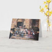 Damascus Golden Gate, Old Jerusalem Wenskaart Kaart (Gele Bloem)