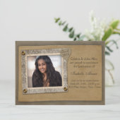 Damascus-Lijst, Afstuderen-fotokaart met rotstijl Kaart (Staand voorkant)