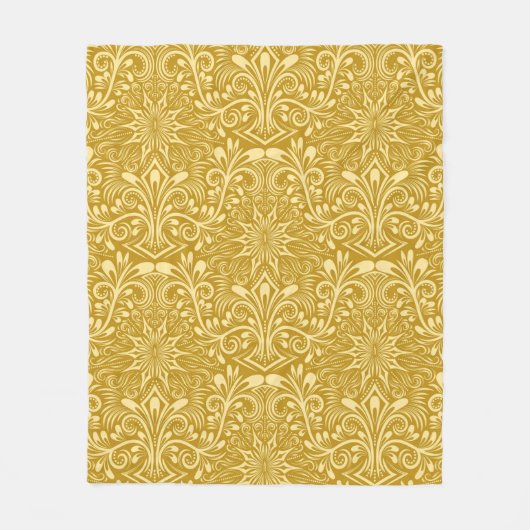 Damascus naadloze patroon herhalende achtergrond.  fleece deken (Voorkant)