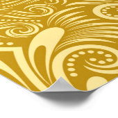 Damascus naadloze patroon herhalende achtergrond.  poster (Hoek)