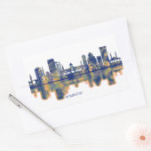 Damascus Skyline Rechthoekige Sticker (Envelop)