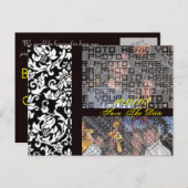 Damascus Sla de datum op waarop uw foto's de lette Aankondigingskaart (Voorkant / Achterkant)