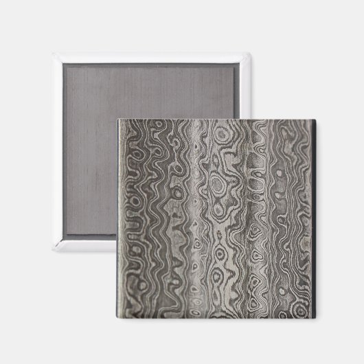 Damascus Steel Magneet (Voorkant / Achterkant)