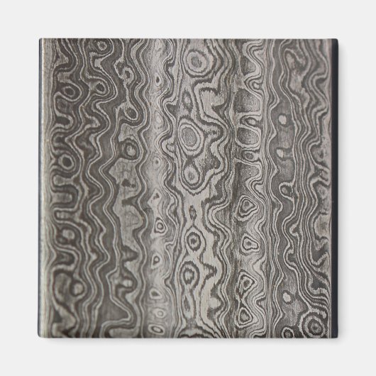 Damascus Steel Magneet (Voorkant)